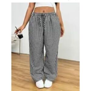 Black and White Checkered Pants